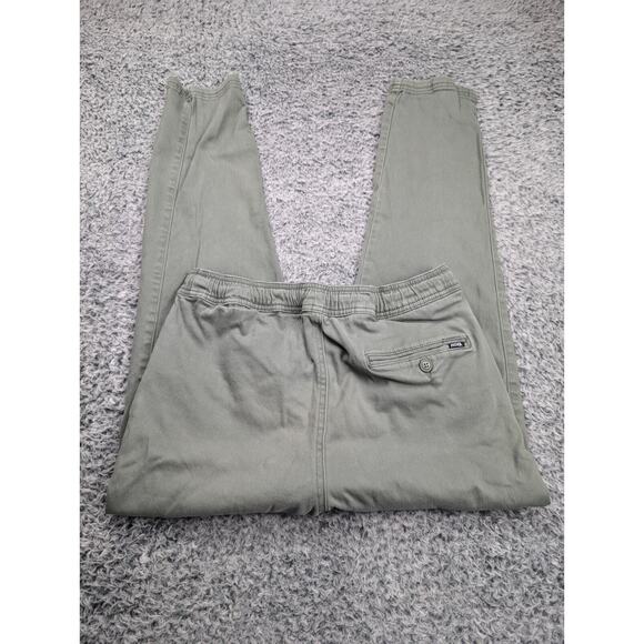 RSQ Pants Mens Small Green Pull On Jogger Tapered Leg Casual Skate Surf Normcore - Picture 1 of 10